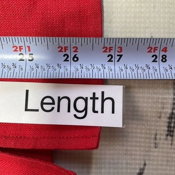 Ellen Tracy Linda Allard Jacket Blazer Suit Coat Red Linen Size 6 - Picture 8 of 11